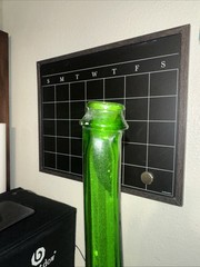 Very Old Huge GREEN Vintage Bottle ( Wine Bottle From Italy ) Not Sure