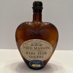 Vintage Wine Bottle PAUL MASSON RARE FLOR SHERRY Curve’e 101F. Saratoga CA