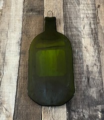 Recycled Melted Slumped Wine Bottle Cheeseboard 750 ML Colli Lanuvini Superiore
