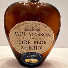 Vintage Wine Bottle PAUL MASSON RARE FLOR SHERRY Curve’e 101F. Saratoga CA