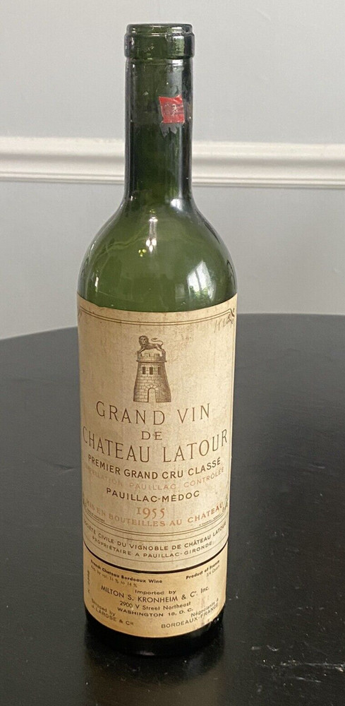Grand Vin De Chateau Latour Pauillac-Medoc 1955 Empty Bottle No Cork