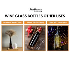 750ml Cobalt Blue Wine Bottles (Pack of 12) – Empty Bordeaux Liquor Bottles