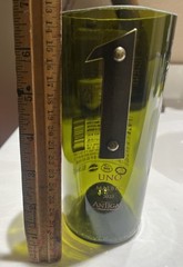 Upcycled Drinking Glass made from Cut Wine Bottle – Home Bar/Man Cave
