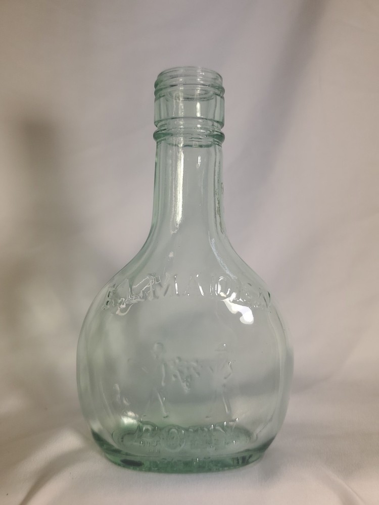 VINTAGE ALMADEN VINEYARDS PONY GREEN GLASS 2/5 PT. WINE BOTTLE LAS GATOS CA #4