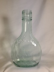 VINTAGE ALMADEN VINEYARDS PONY GREEN GLASS 2/5 PT. WINE BOTTLE LAS GATOS CA #4
