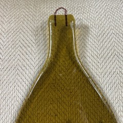 Cuvee Dom Perignon Vintage 1992 Heat Flattened Bottle Amber Glass Tray Wall Art