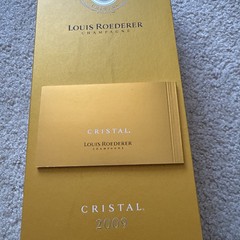 2009 CRISTAL Louis Roederer Champagne Wine Gift Box With Booklet NO Bottle