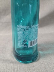 W/Cork! Happy Cat Moselland Green Cat Shaped Glass Wine Bottle 2023 Rheinhessen
