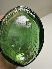 Vintage Green Glass Fish Decanter Bottle – Empty Novelty Wine Bottle 10&Prime;