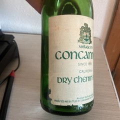 Vintage Empty wine bottle 1979 CONCANNON Cork Still In Bottle Not Opened.