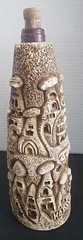 Vintage Cappadocia/Kapadokya Empty Wine Gypsum Bottle Turasan (Cork Damaged)