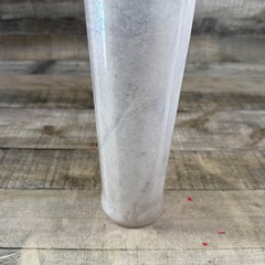 Vintage Frosted HU Heinz Co Wine Bottle Glass