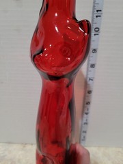 Moselland Riesling Tall Red Cat Wine Bottle