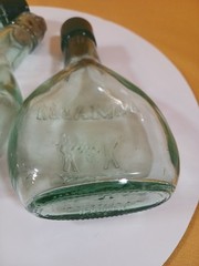 Set Of 3 Almaden Pony 187 ML Bottles Vineyards Green Glass