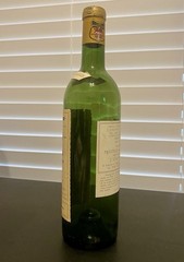 Vintage Empty Wine Bottle Calvet 1961 Saint Julien France New York Decor Bar
