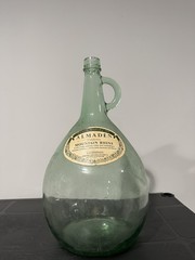 Vintage Almaden 4L Green Glass Wine Jug Bottle Demijohn Terrarium Carboy