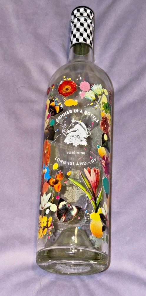Summer in a Bottle Glass Bottle 2023 Wolffer Estate 750 mL Rose Flowers