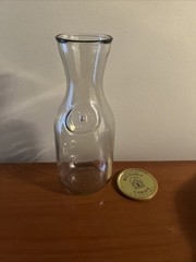 Vintage Paul Masson 9 3/4 Clear Glass Wine Carafe Since 1852 Decanter