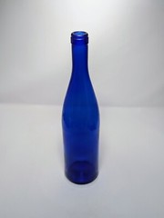 E. C. Kraus 750 mL Cobalt Blue Hock Wine Bottle