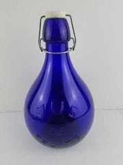 Vintage Casadis Milano Cobalt Blue « Jus De Fruits » Glass Jug-2 Liter