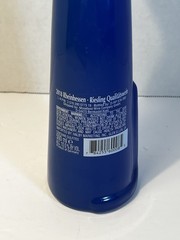 Rheinhessen Riesling Glossy Royal Blue Happy Cat Empty Wine Bottle 13&Prime; Tall 2018
