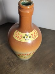 Vintage Souvenir Portugal Fondango Ribate Jo Rose Wine Glass Bottle