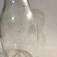 Vintage Paul Masson 9 3/4 Clear Glass Wine Carafe Since 1852 Decanter Pitcher