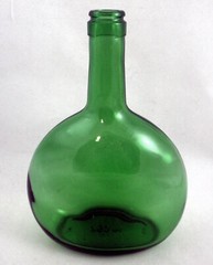 Vintage Empty Bocksbeutel Green Wine Bottle 750ml Display Bud Vase 8.5&Prime; no cork