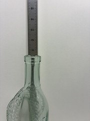 Vintage Ship Wine Bottle Decantor Weave Pattern