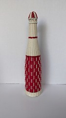 Vintage Spain Woven Plastic Covered Bottle