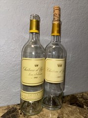 1983 & 2017 Château d&rsquo;Yquem – Sauternes (750ml) EMPTY BOTTLE COLLECTIBLE W/ Cork