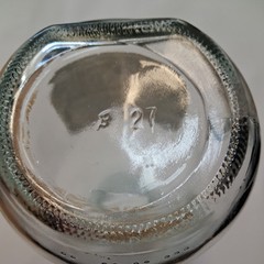 vintage Embossed Paul Mason Since 1852 Glass Wine Bottle 1 L Jar