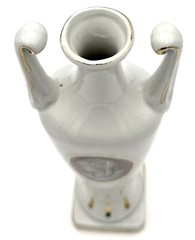 VTG MCM F. lli Marchi Brescia Wine Bottle Vase Hand Painted In Italy 12&Prime; T