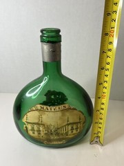 Vintage Green Mateus Rose Portugal Sogrape Still Empty Wine Bottle 1 PT 9 FL OZS