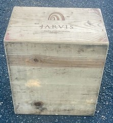 JARVIS FINCH HOLLOW CHARDONNAY WINE NAPA VALLEY EMPTY WOOD BOX W/LID 14X12.5X8.5
