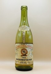 Vintage 1963 Chateau Rayas Chateauneuf-du-Pape Reserve French Red Wine Bottle