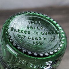 Gallo Ripple Wine Bottle 4/5 Quart Rare Green Glass 10&Prime; Vintage Design 1960&rsquo;s