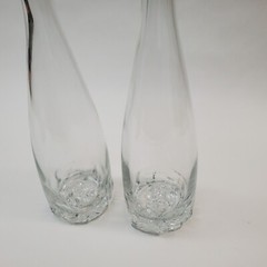 2 Cote Des Roses Empty Wine Bottles Rose Bottom Collectible 13&Prime;
