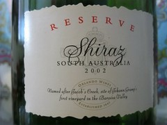 3L GLASS EMPTY SEALED Display Jacobs Creek Shiraz Wine Bottle 2002 17” 3 Liter