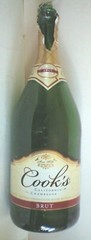 Empty Green Bottle Cook&rsquo;s California Brut Sparkling Wine 1.5 L