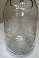 Vintage Paul Masson Norman Kosarin Wine Decanter Carafe Etched Glass Since 1852
