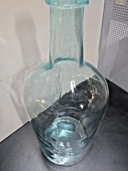 Vintage Green Glass Demijohn Aqua Gallon Bottle – 15&Prime;H X 6&Prime;Dia | Unique