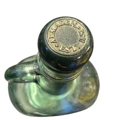 Vintage Almaden Vineyards Green Glass Wine Liquor Jug w/ Topper