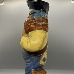 Casa Vento Figural Wine Bottle Made in Italy Collectors Item 82 Stickered Pirate