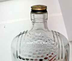 &rsquo;34 Owens-Illinois Glass Bottle Grape & Vines 4/5 QT 10x 4.5x 2.5 Pat 92116