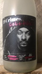 19 Crimes SNOOP DOGG Cali Rose Empty Frosted Wine Bottle Limited Release Crafts