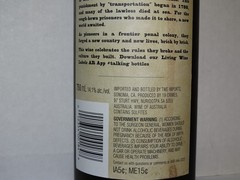 19 Crimes – Australian Red Wine 750ml, Empty Bottle, 2019 Shiraz