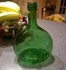 Vintage green glass bottle 1.5L BA