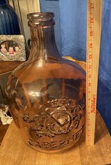 Vidrios San Miguel Bottle Jug Purple Glass Wine Cabernet 3.5 Gallon 16.5” Spain