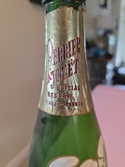 Vintage 1976 « Empty » Perrier Jouet Epernay-france Bottle With Cork..